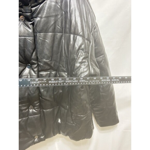 DKNY Womens XXL Black Mock Neck - 2 F Warm Factor Puffer Jacket - Picture 3 of 12